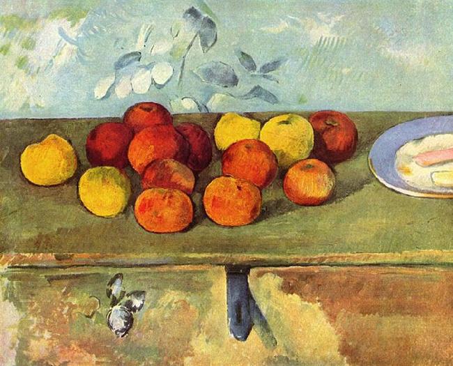 Paul Cezanne Stilleben mit apfeln und Geback France oil painting art